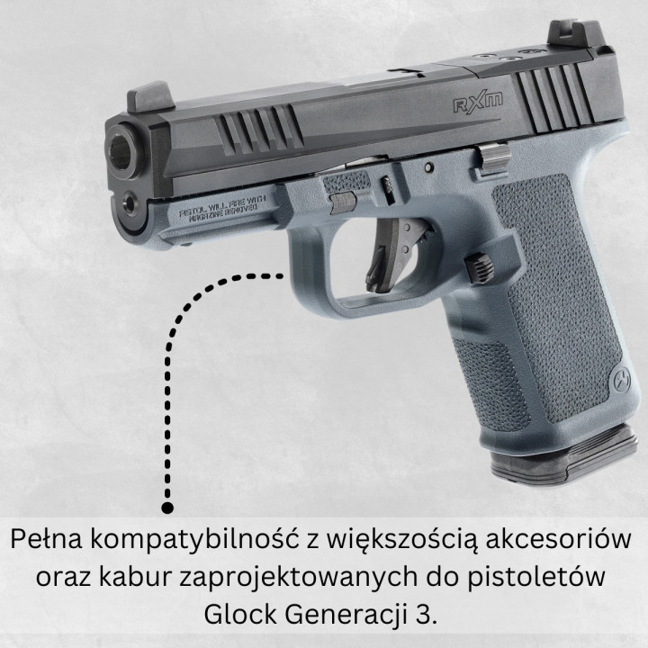 Pistolet RUGER RXM OR TB 4" kal. 9x19mm