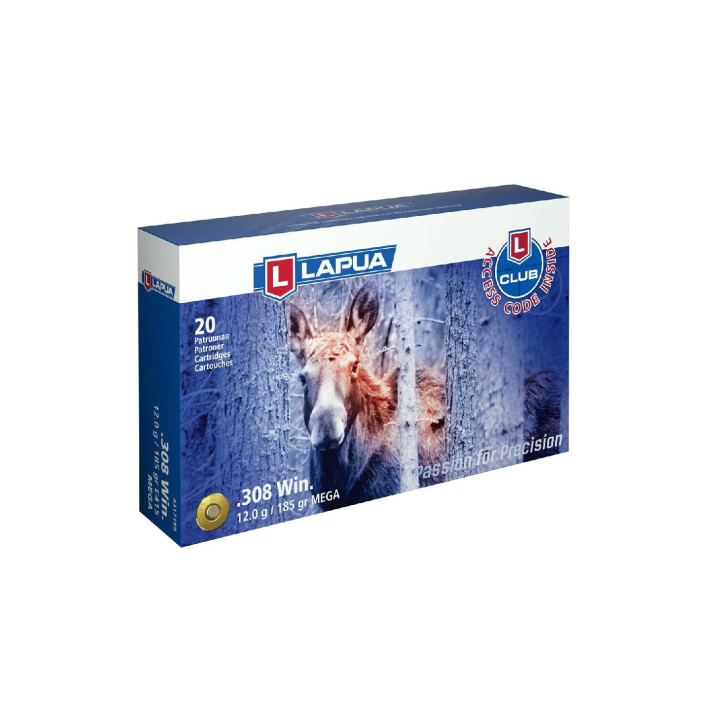 Amunicja LAPUA .308Win MEGA 12g/185gr SP