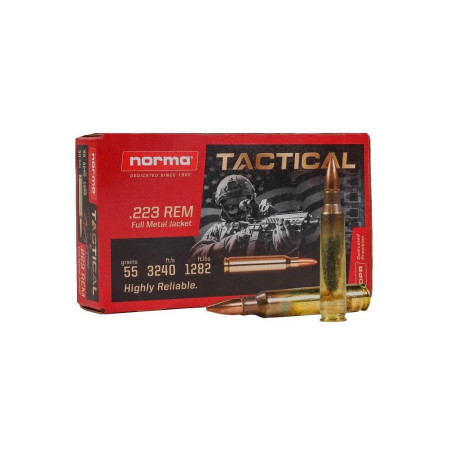 Amunicja NORMA .223 Rem. Tactical FMJ 55gr