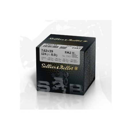 Amunicja S&B 7,62x39mm FMJ 8g/124gr