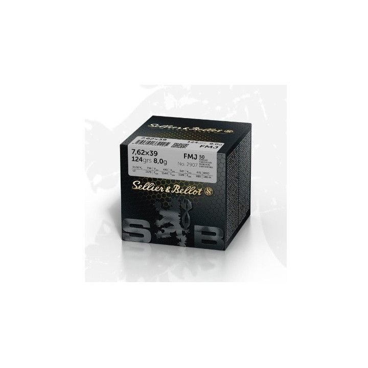Amunicja S&B 7,62x39mm FMJ 8g/124gr