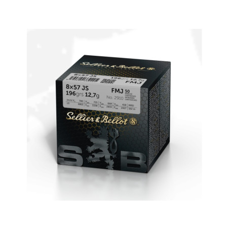 Amunicja S&B 8X57 JS FMJ 12.7g/196gr