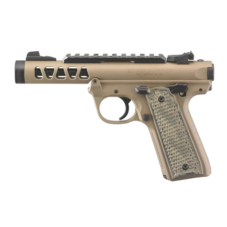 Pistolet RUGER Mark IV 22/45 Lite FDE Cerakote .22LR.