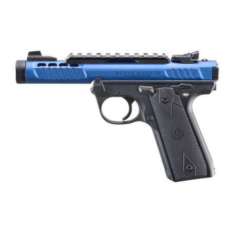 Pistolet RUGER Mark IV 22/45 Lite Blue .22LR.