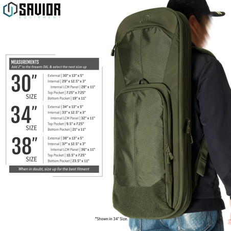 Plecak SAVIOR Single Rifle Bag Specialist Series Covert 38" Zielony