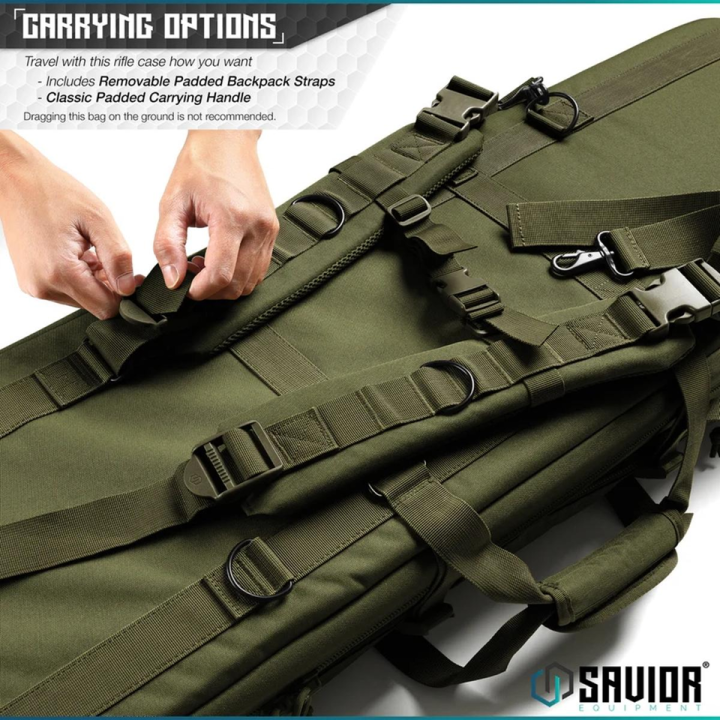 Torba SAVIOR Double Rifle Bag American Classic 42" Zielona