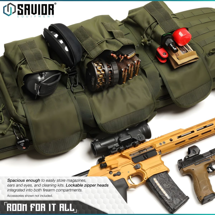 Torba SAVIOR Double Rifle Bag American Classic 36" Zielona