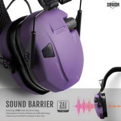 Słuchawki Savior Apollo aktywne - Fioletowe