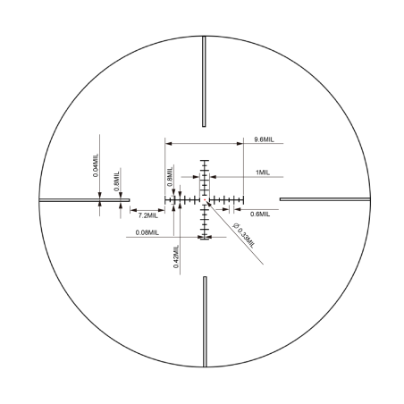 Luneta REDWIN TORERO 1-6×24 MIL RW1T-MIL