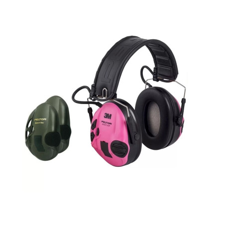Słuchawki 3M Peltor SportTac różowy/zielony