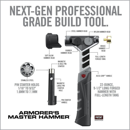 Zestaw narzędzi REAL AVID Armorer’s Master Hammer and Accu-Punch Standard Pin Punch Set