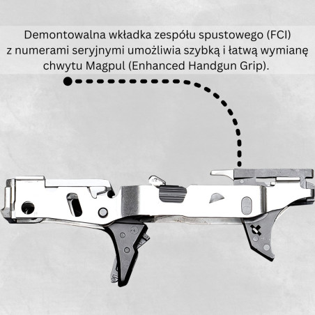 Pistolet RUGER RXM FS OR 4,5" kal. 9x19mm