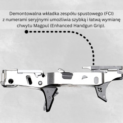 Pistolet RUGER RXM FS OR 4,5" kal. 9x19mm