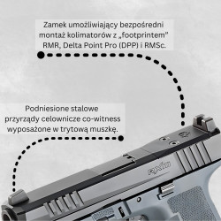 Pistolet RUGER RXM FS OR 4,5" kal. 9x19mm