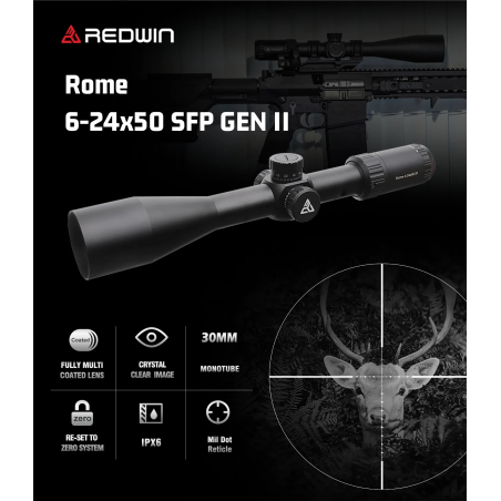 Luneta REDWIN ROME 6-24×50 SF GEN2 RW3