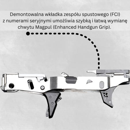 Pistolet RUGER RXM FS OR TB Grey 4,5" kal. 9x19mm