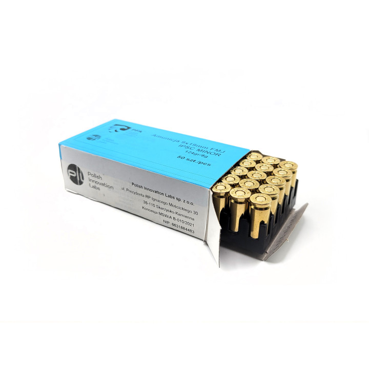 Amunicja PFA 9x19mm FMJ IPSC MINOR 8g/124gr (50)
