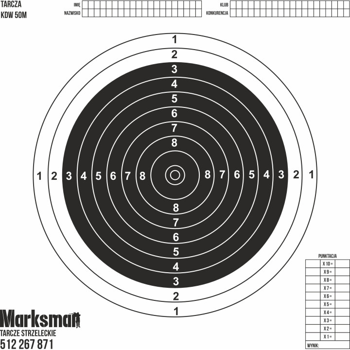 Tarcza strzelecka KDW 50M