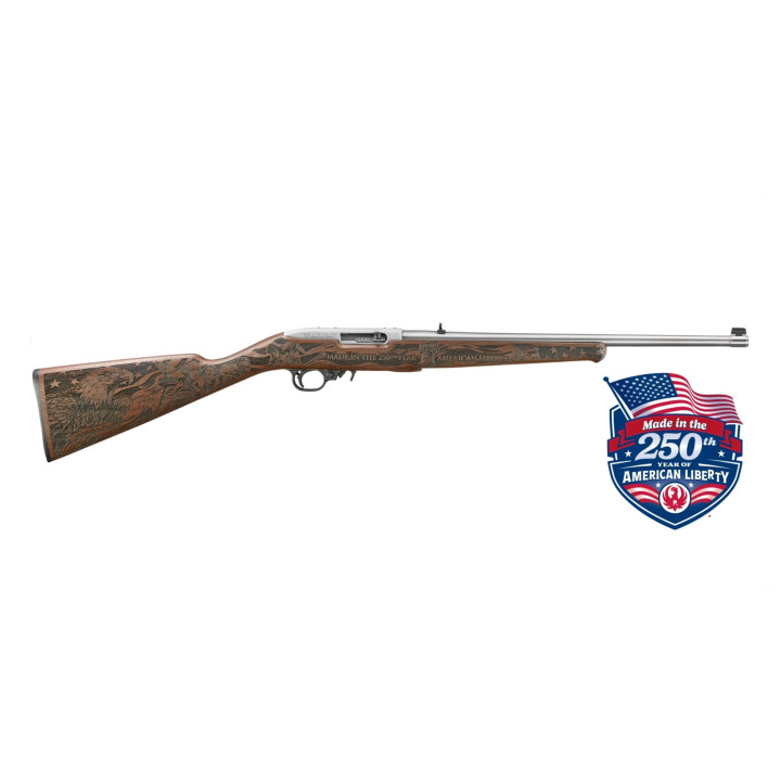 Karabinek Ruger 10/22 Stal nierdzewna i drewno - Edycja Limitowana na 250 Lat USA