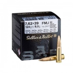Amunicja S&B 7,62x39mm FMJ 8g