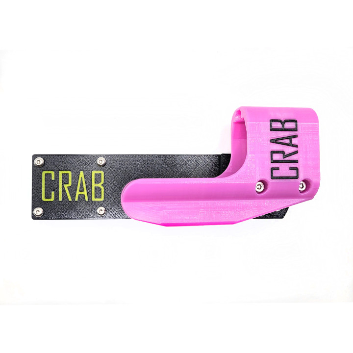 Kabura sportowa CRAB Regulowana - CZ Shadow 1 / 2, TS2 - różowa, prawa
