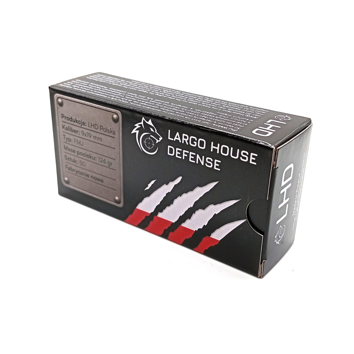 Amunicja Largo House Defence 9x19mm FMJ 8g/124gr (50)