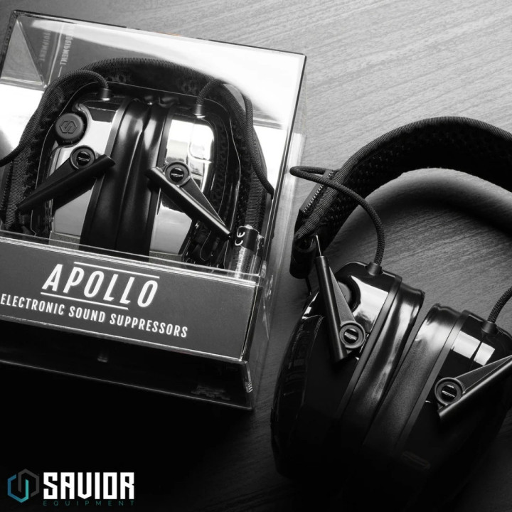 Słuchawki SAVIOR Apollo Aktywne Żelowe - Czarne Chrome