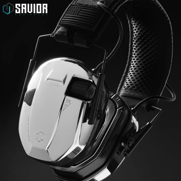 Słuchawki SAVIOR Apollo Aktywne Żelowe - Czarne Chrome