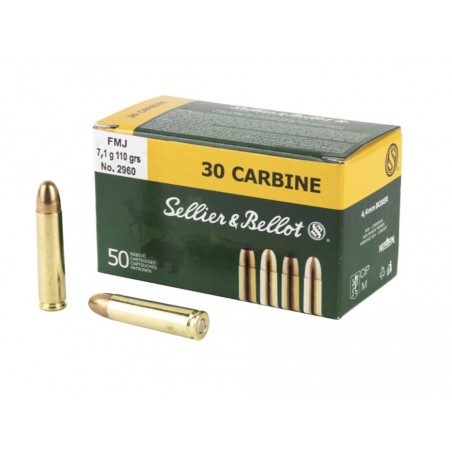 Amunicja S&B .30 Carbine FMJ 7,1g