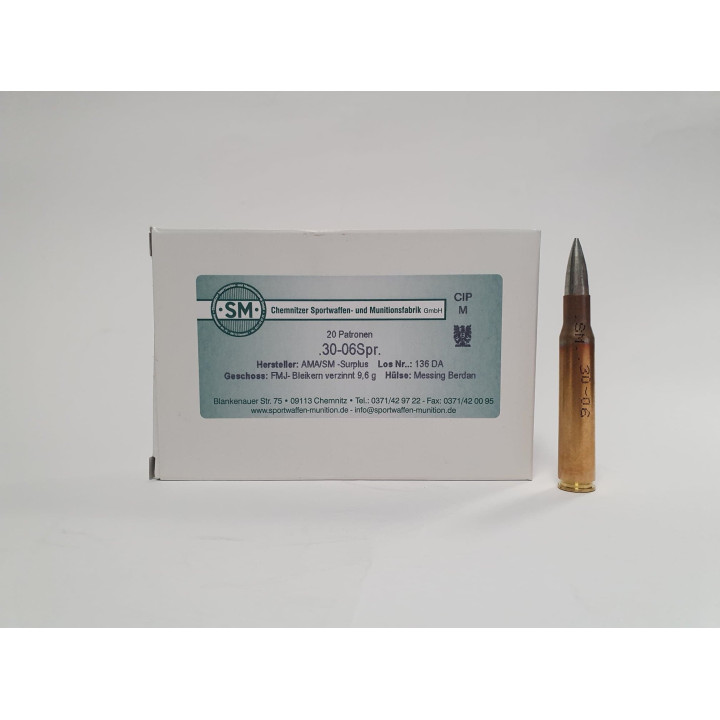 Amunicja SM 30-06 Spr. FMJ 9,6g/148gr