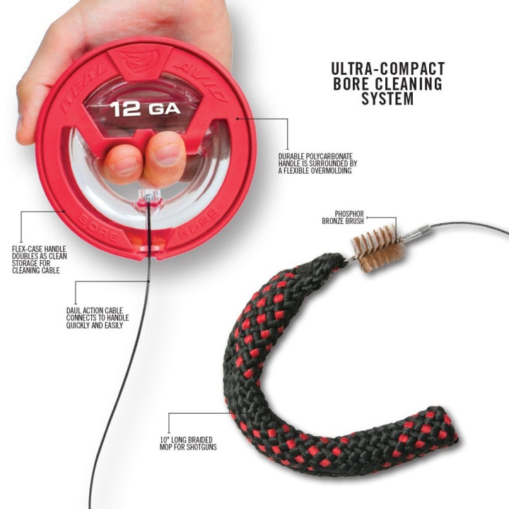 Sznur do czyszczenia lufy REAL AVID Bore Boss 12GA