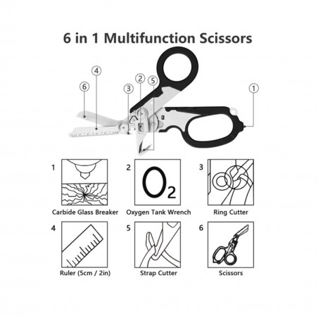 NOŻYCE RHINO RESCUE MULTITOOL Z UCHWYTEM