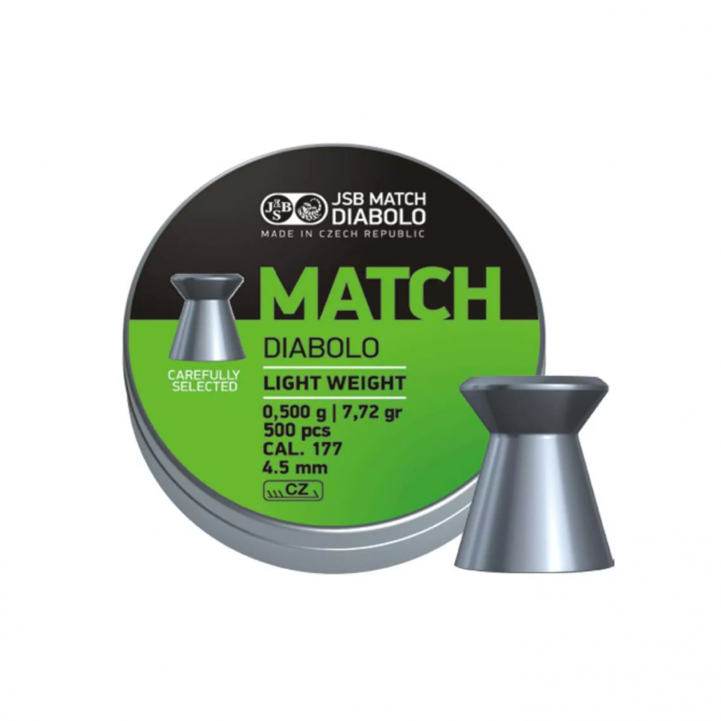 Śrut DIABOLO JSB Match Light 4,51mm 0,50g 500 szt.