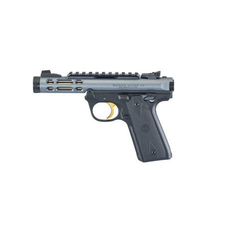 Pistolet RUGER Mark IV 22/45 Lite Gray/Gold .22LR.