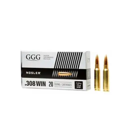 Amunicja GGG .308 Win. HPBT GPX15 NOSSLER 11,34g/175GR