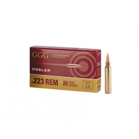 Amunicja GGG .223 Rem. HPBT GPR13 4,5g/69gr NOSLER