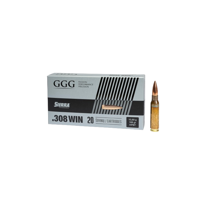 Amunicja GGG .308 Win. HPBT GPX13 NOSSLER 10,89g/168GR