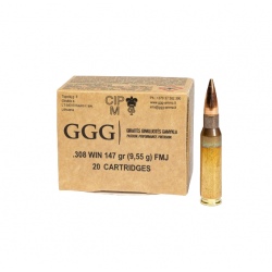 Amunicja GGG .308 FMJ GPX11 9,55g/147gr