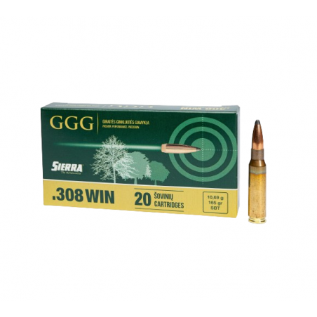 Amunicja GGG .308 Win. SBT GPX14 SIERRA 10,69g/165GR