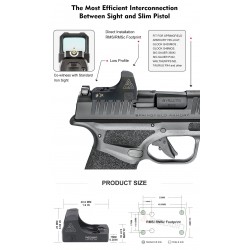 Kolimator REDWIN COBRA MINI 21X15 RMSc ZIELONA KROPKA RWD21