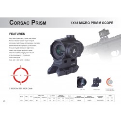 Kolimator REDWIN CORSAC PRISM 1×18 RMP1