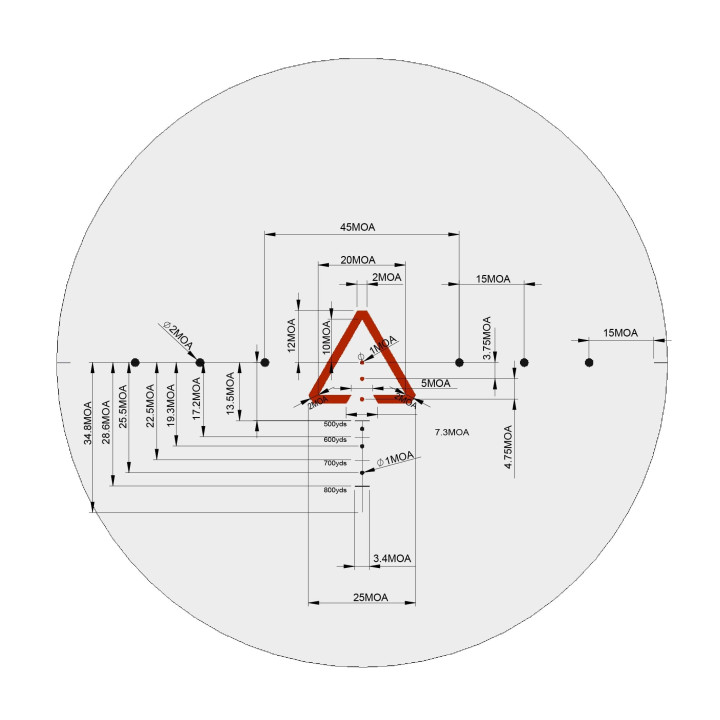 Luneta REDWIN SCARLET 1-6×24 SFP BRĄZOWA RW10-C