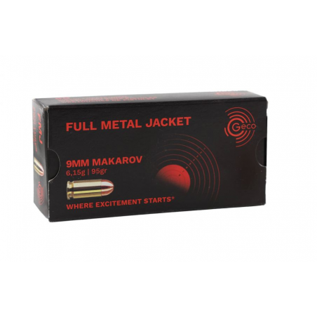 Amunicja GECO 9x18 mm FMJ 6,15g/95GR