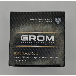 Amunicja GROM 7,62x39mm FMJ 8g/124gr