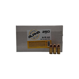 Amunicja ALPHA 9x19mm FMJ 8g/124gr