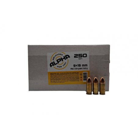 Amunicja ALPHA 9x19mm FMJ 8g/124gr