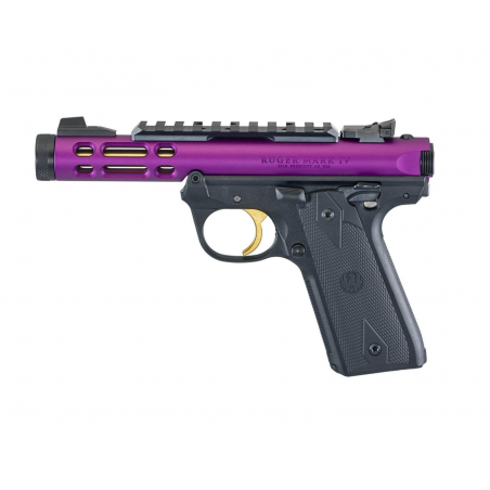 Pistolet RUGER Mark IV 22/45 Lite Purple/Gold .22LR