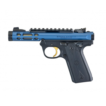 Ruger Mark IV 22/45 Lite Blue/Gold 43932