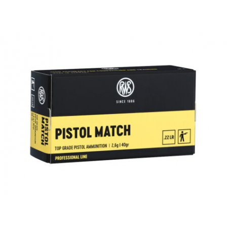 Amunicja RWS .22LR Pistol Match 2,6g/40gr