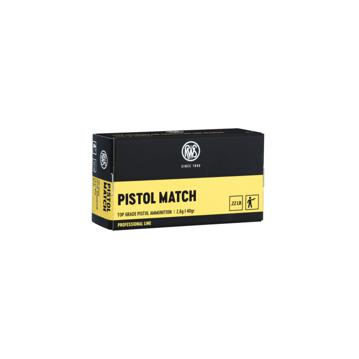 Amunicja RWS .22LR Pistol Match 2,6g/40gr